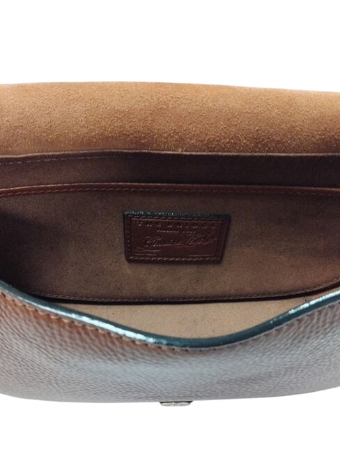 ISADORA Geantă de umăr din piele BROWN - Genți femei