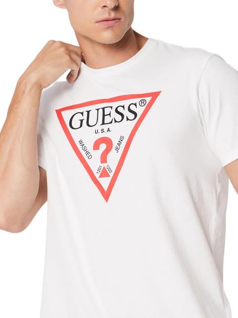 TRI LOGO Tricou din bumbac alb purpuriu - tricou