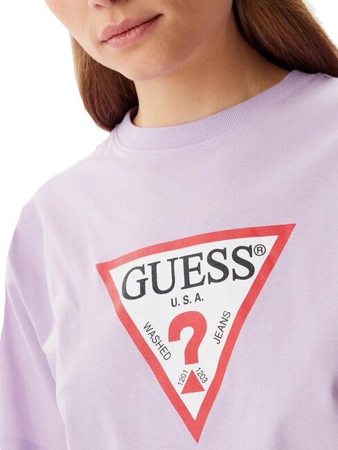 SS CN BOXY ICONIC  Tricou din bumbac floare de liliac - tricou