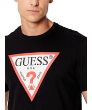 GUESS TRI LOGO Tricou din bumbac jetbla - tricou - 3