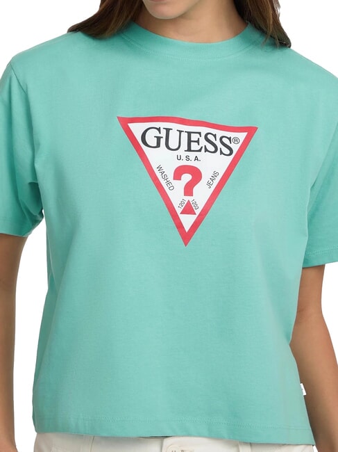 SS CN BOXY ICONIC  Tricou din bumbac lagună golf - tricou