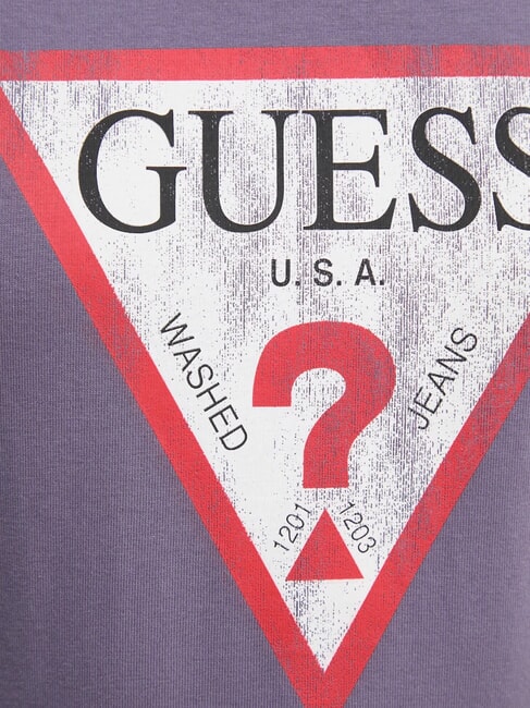 CLASSIC FIT LOGO Tricou cu logo spălare violetă - tricou