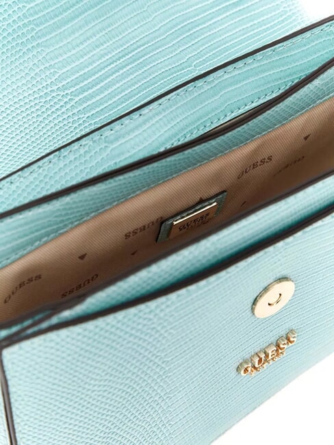 ORLINA Geantă mică de mână cu curea de umăr apă marină - Genți femei