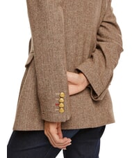 TOMMY HILFIGER TH Jachetă blazer spic de hering maro - Jachete pentru femei - 3