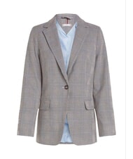TOMMY HILFIGER TH Blazer verificare globală STP/s/textură gri h - Jachete pentru femei - 3