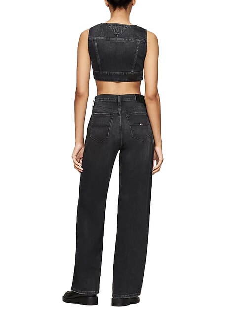 TH JEANS Top din denim denim negru - tricou