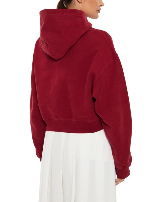 TH JEANS Hanorac cu glugă pentru femei covor roșu - Hanorace pentru femei