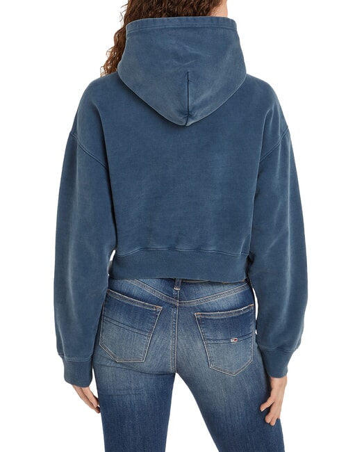 TH JEANS Hanorac cu glugă pentru femei bleumarin noapte întunecată - Hanorace pentru femei