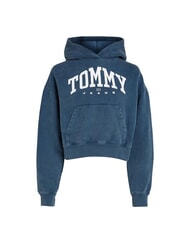 TOMMY HILFIGER TH JEANS Hanorac cu glugă pentru femei bleumarin noapte întunecată - Hanorace pentru femei - 4
