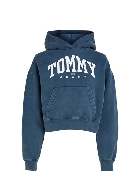 TH JEANS Hanorac cu glugă pentru femei bleumarin noapte întunecată - Hanorace pentru femei