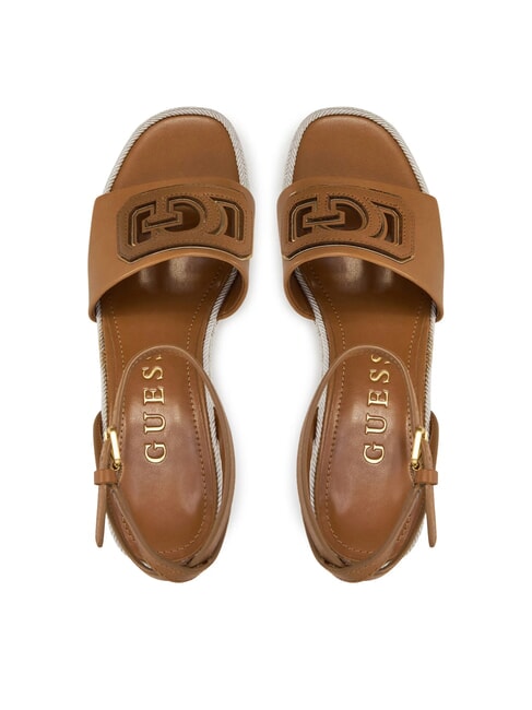 TANVEE Sandale espadrile cu platformă înaltă bronza - Pantofi femei