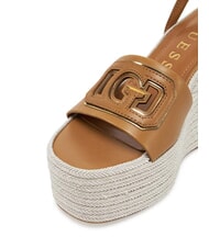 GUESS TANVEE Sandale espadrile cu platformă înaltă bronza - Pantofi femei - 4