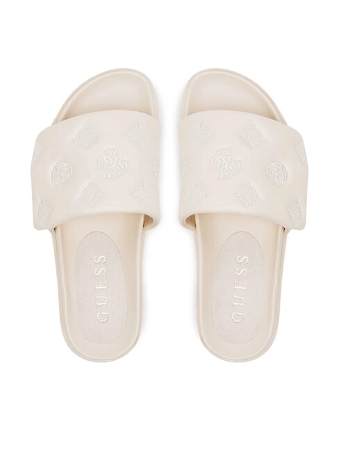 FABIO2 Papuci cu platformă CREMĂ - Pantofi femei