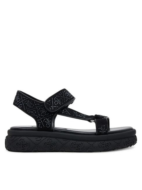 LODE Sandale cu platformă și strasuri BLACK - Pantofi femei