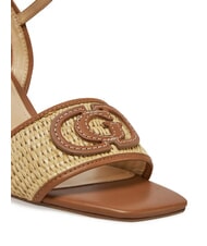 GUESS GANIKA Sandale &icirc;nalte cu bandă din rafie natural - Pantofi femei - 4