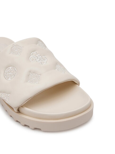 FABIO2 Papuci cu platformă CREMĂ - Pantofi femei