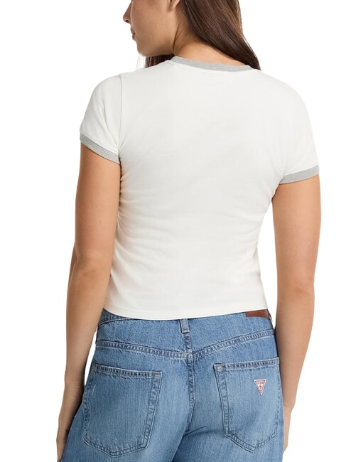 LOGO STAMP Tricou slim fit cu mânecă scurtă erica albă pură - tricou