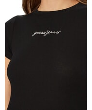 GUESS JEANS EMBRO SLIM Tricou cu mânecă scurtă și nervuri jetbla - tricou - 3
