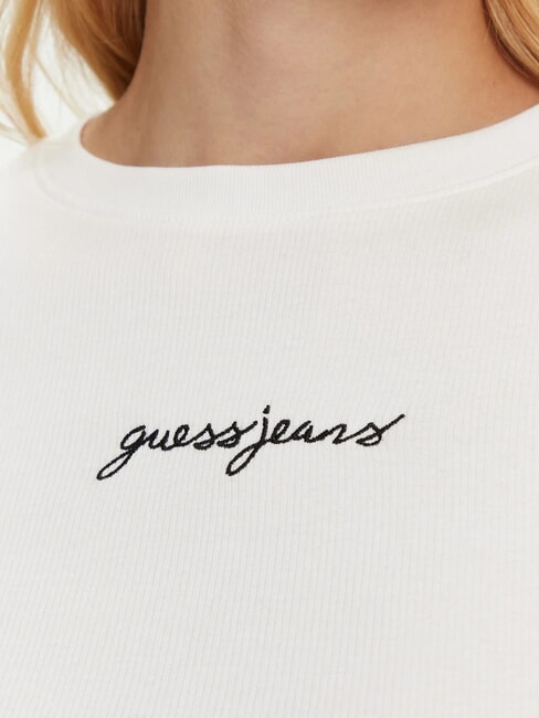 EMBRO SLIM Tricou cu mânecă scurtă și nervuri alb purpuriu - tricou