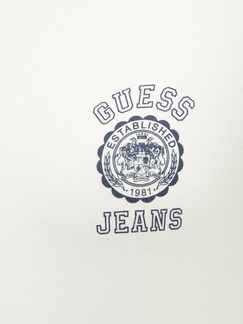 LOGO STAMP Tricou slim fit cu m&acirc;necă scurtă erica albă pură - tricou