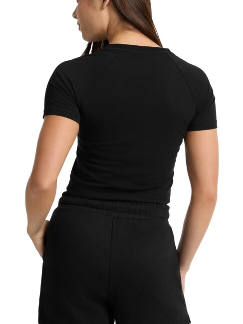 LOGO CALIFORNIA Tricou scurt, elastic, crop jetbla - tricou