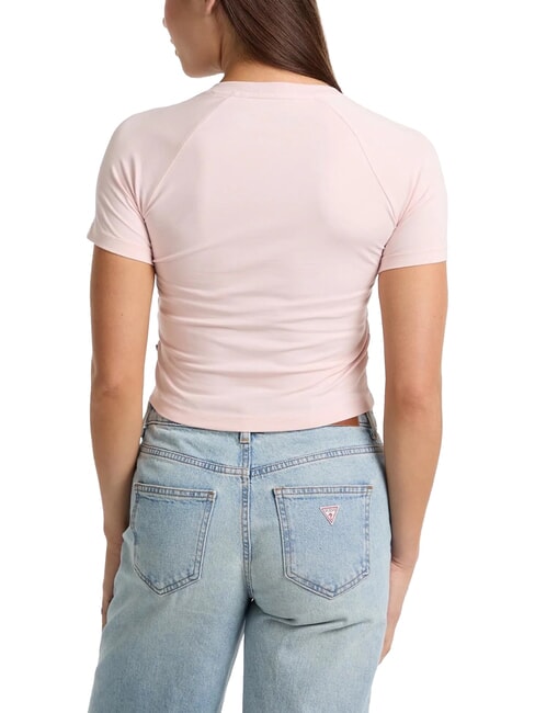 LOGO CALIFORNIA Tricou scurt, elastic, crop blush bumbac - tricou