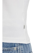 GUESS JEANS FLOWER Tricou slim fit cu m&acirc;necă scurtă alb purpuriu - tricou - 4