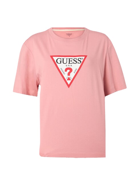 ICONIC Tricou cu mânecă scurtă și croială lejeră ușor roz - tricou