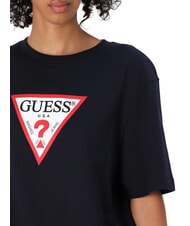 GUESS JEANS ICONIC Tricou cu m&acirc;necă scurtă și croială lejeră ocean &icirc;ndrăzneț - tricou - 3