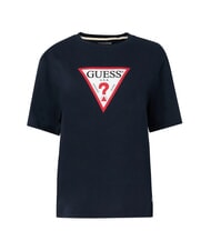 GUESS JEANS ICONIC Tricou cu m&acirc;necă scurtă și croială lejeră ocean &icirc;ndrăzneț - tricou - 4