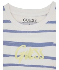 GUESS KIDS Tricou cu mânecă scurtă și dungi fantezie albastru-gri - Tricou copil - 3