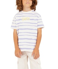 GUESS KIDS Tricou cu mânecă scurtă și dungi fantezie albastru-gri - Tricou copil - 4