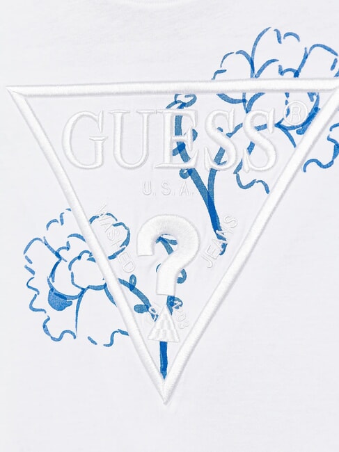 KIDS Tricou supradimensionat cu m&acirc;necă scurtă alb purpuriu - Tricou copil