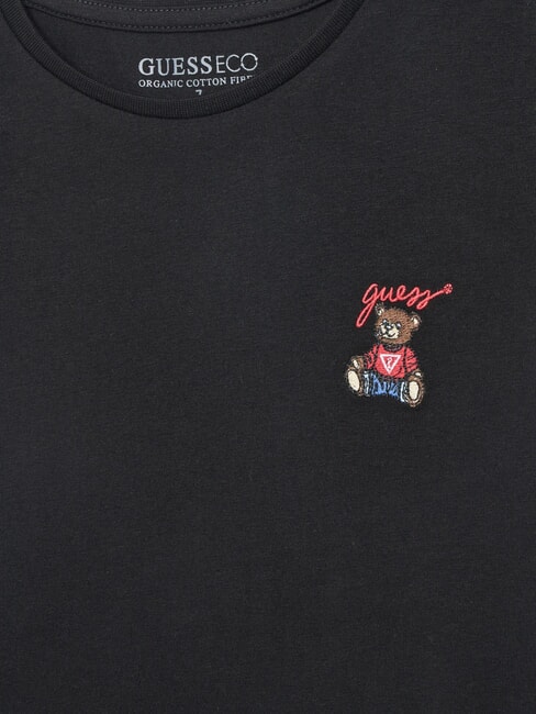 KIDS Tricou cu mânecă scurtă și ursuleț de pluș jetbla - Tricou copil