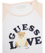 GUESS KIDS MIDI Tricou cu imprimeu și mâneci alb purpuriu - Tricou copil - 3