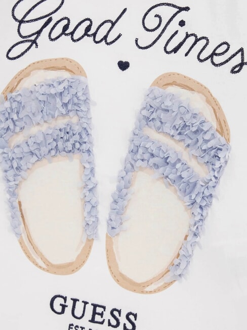 KIDS Tricou crop cu m&acirc;necă scurtă albastru secret - Tricou copil