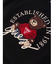 GUESS KIDS ACTIVE Hanorac cu guler rotund și ursuleț de pluș jetbla - Hanorac pentru bebeluși - 3