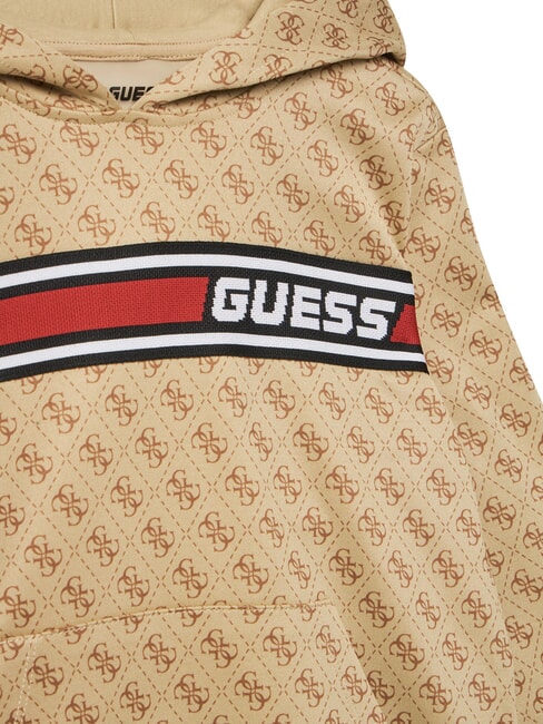 KIDS ACTIVE MINI ME Hanorac cu croială regulată 4g aop bej alb - Hanorac pentru bebeluși