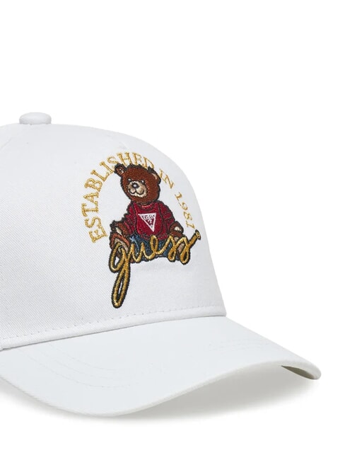 KIDS Șapcă de baseball cu broderie de ursuleț de pluș alb purpuriu - Pălărie pentru copii