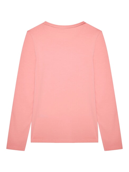 KIDS Tricou cu mânecă lungă și strasuri roz dulce - Tricou copil