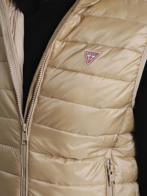 PUFFER Jachetă fără m&acirc;neci cu puf bronz safari - Vesta de dama