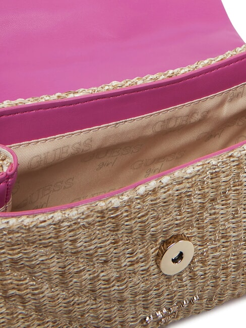 GIRL Geantă mini cu pandantiv cu logo explozie roz - Genți femei