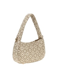 GUESS RIANEE Geantă mini hobo țesută taupe - Genți femei - 2