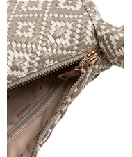 GUESS RIANEE Geantă mini hobo țesută taupe - Genți femei - 4