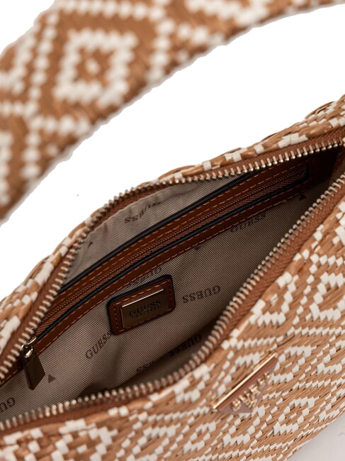 RIANEE Geantă mini hobo țesută COGNAC - Genți femei