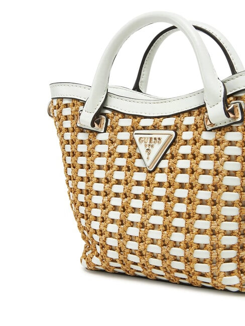 ATALIA Geantă mică cu curea de umăr natural/alb - Genți femei