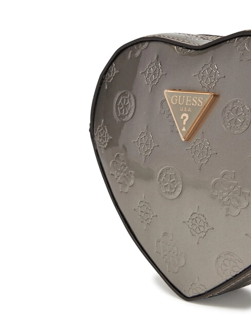 ARNELA Geantă de umăr mini cu inimă Logo pewter - Genți femei