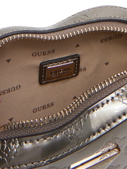 ARNELA Geantă de umăr mini cu inimă Logo pewter - Genți femei