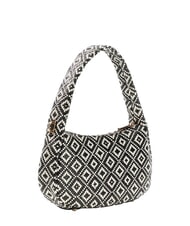 GUESS RIANEE Geantă mini hobo țesută BLACK - Genți femei - 3