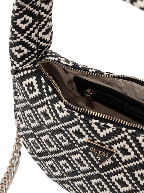 RIANEE Geantă mini hobo țesută BLACK - Genți femei